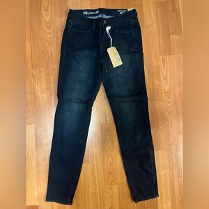 NWT Madewell Jeans Dark Blue Skinny Skinny Ankle Sz 24